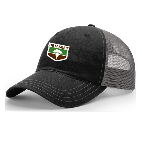 Richardson Garment Washed Hat - Black/Charcoal