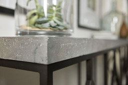 HOOKER FURNITURE Ciao Bella Metal and Faux Concrete Console Table 