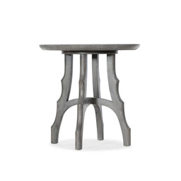 HOOKER FURNITURE Gray Round End Table 