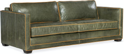Raine Leather Track Arm Sofa
