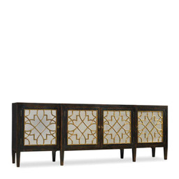 HOOKER FURNITURE Sanctuary Four Door Mirrored Console 