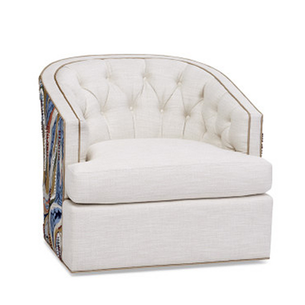 Bardot Tufted Swivel Chair