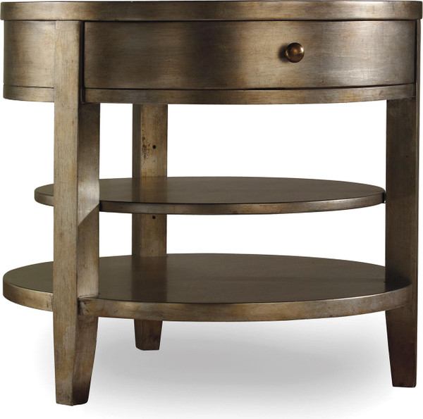 HOOKER FURNITURE Sanctuary One-Drawer Round Lamp Table 