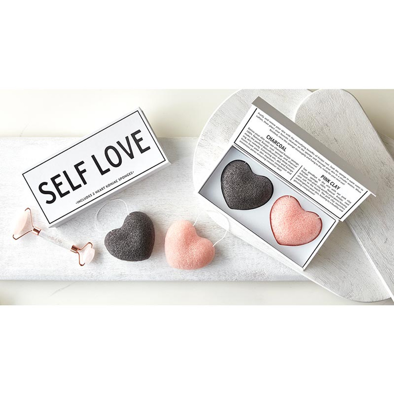 Heart Konjac Sponge - Self Love - Bella Sleep + Spa