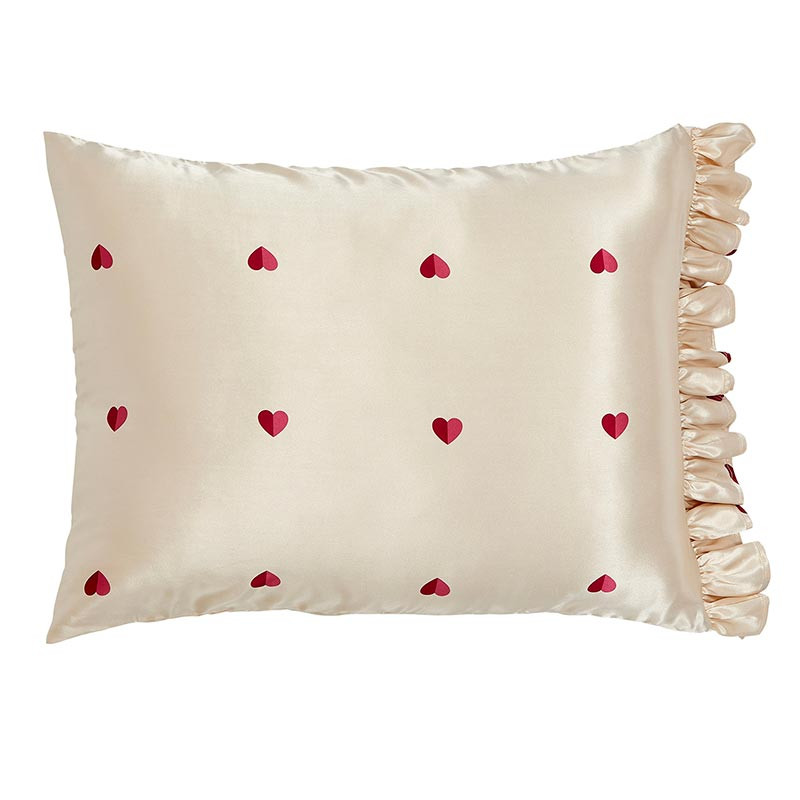 Bella Sleep + Spa Ruffled Satin Pillowcase