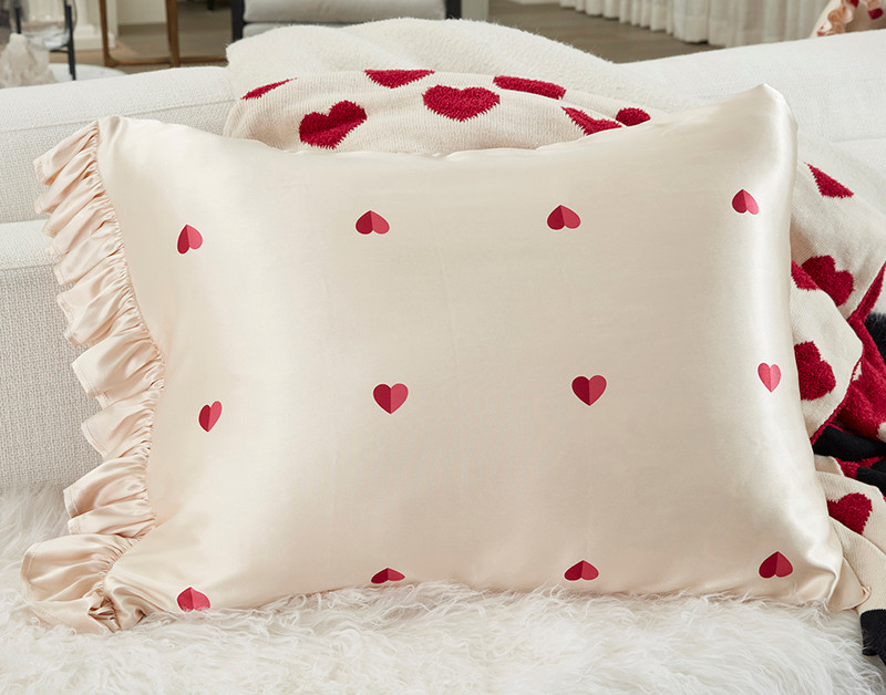 Bella Sleep + Spa Ruffled Satin Pillowcase - Thumbnail 2