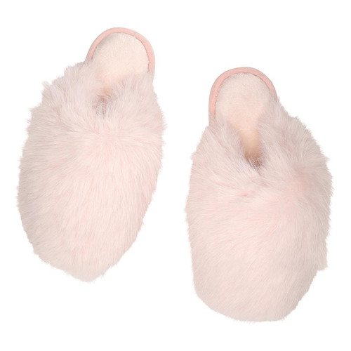 Snowball Plush Slippers - Blush 
