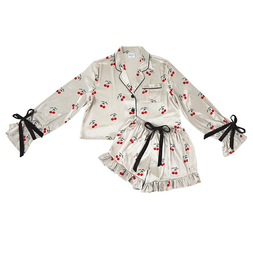 Short PJ + Velvet Ties - Mon Cheri