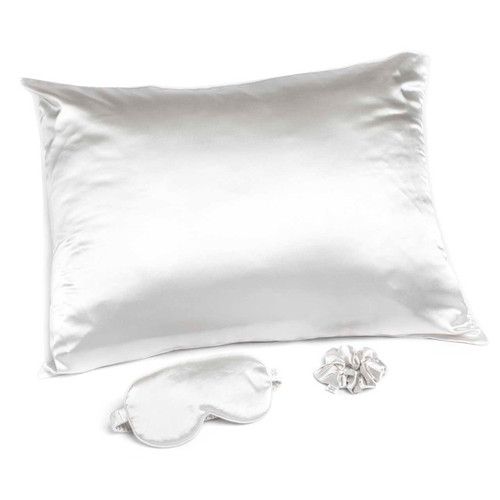 Goodnight Gorgeous Satin Sleep Set - White