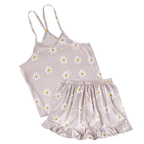 Cami + Ruffled Short - Daisy