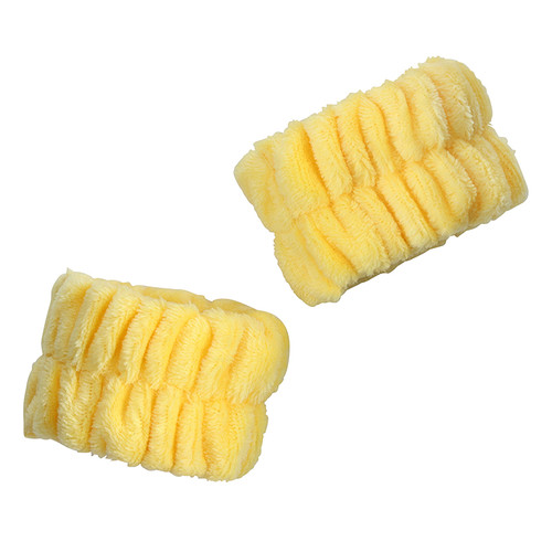 Plush Spa Wristbands - Yellow