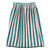 Spa Wrap - Green + Pink Cabana Stripe with Green Droopy Bow