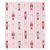 Luxe Throw - Pink Stripes + Nutcrackers 