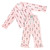 Full-Length Ruffled PJ Set with Velvet Tie - Pink Stripes + Nutcrackers 