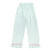 Full-Length Ruffled PJ Set - Ivory + Mint Stripes with Pink Rick Rack Trim