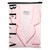 Cropped + Ruffled Short PJ Set with Velvet Ties - Pink + White Stripes