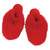 Snowball Plush Slippers - Red 