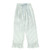 Cropped Ruffled Top + Ruffled Pant PJ Set with Velvet Ties - Ivory + Sage Green