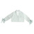 Cropped Ruffled Top + Ruffled Pant PJ Set with Velvet Ties - Ivory + Sage Green