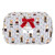 Quilted Cosmetic Bag - Navy Stripes + Bears