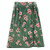 Plush Spa Wrap - Green + Cherry Blossoms with Green Droopy Bow