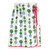 Plush Spa Wrap - Ivory + Topiaries with Hot Pink Droopy Bow