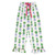 Full-Length Ruffled PJ Set with Velvet Tie - Ivory + Topiaries