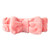 Plush Bow Spa Headband - Coral