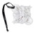 Velvet Present Ornament Scrunchie - White - Set of 2