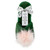 Plush Pom Pom Slippers - Green + Blush Pom Pom 