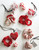 Large Heart Ornament Scrunchie - Red