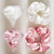Large Diamond Ornament Satin Rhinestone Scrunchie - Ivory