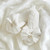Plush Slippers - White + White Crystal Bow