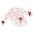 Cropped Ruffled Top + Ruffled Short PJ Set With Velvet Ties - Ivory + Candy Canes