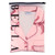Cropped + Ruffled Short PJ Set With Velvet Ties - Blush + Striped Bows