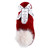 Plush Pom Pom Slippers -Burgundy + Beige Pom Pom 
