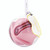 Sleep Mask in Ornament - Blush + Burgundy Trim