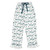 Full-Length Ruffle PJ Set With Velvet Tie - Ivory + Forest Green FALALA