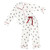 Full-Length Ruffle PJ Set With Velvet Tie - White + Mistletoe
