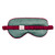Sleep Mask in Ornament - Forest Green + Burgundy Trim