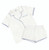 Short Bamboo PJ Set - White + Spa Blue Whip Stitch