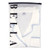 Bamboo Short Sleeve Top + Square Short PJ Set with Whip Stitch - White + Spa Blue