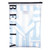 Full-Length Ruffle PJ Set With Velvet Tie - White + Spa Blue Cabana Stripe