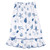 Plush Spa Wrap - White + Ocean Blue Shells