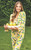 Full-Length Bamboo PJ Set - Pink Stripes + Lemons