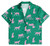 Short Sleeve Top + Square Short PJ Set with Velvet Tie - Green + Cheetahs