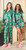 Short Sleeve Top + Square Short PJ Set with Velvet Tie - Green + Cheetahs