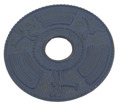 Blue Dragonfly Cast Iron Trivet