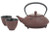 Red Dragonfly Cast Iron Tea Set