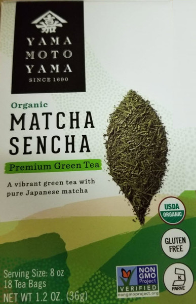 Yamamotoyama Organic Matcha Sencha Premium Tea Bag